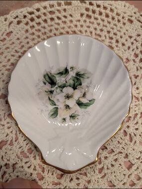 Bone China Vintage Trinket Dish